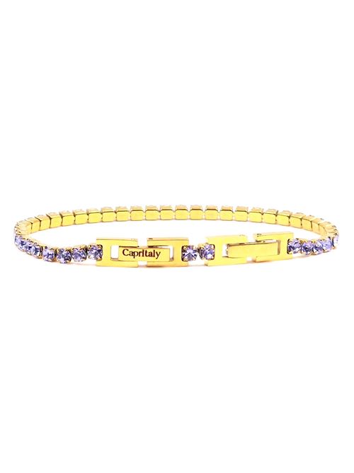 Bracciale tennis lilla Capritaly gioielli | CAPRIMOONLILLAORO